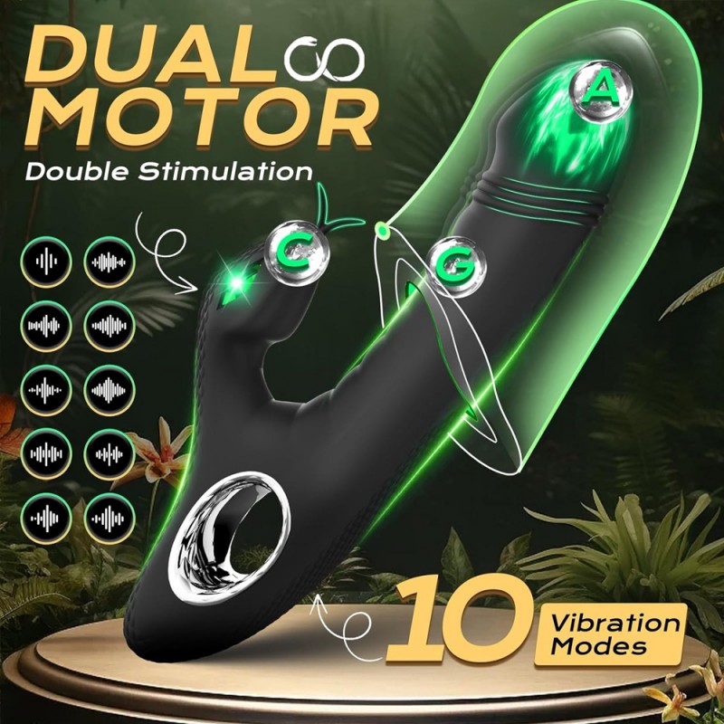 Rabbit G-Spot Vibrator Snake Dildo with 10 Vibrations5