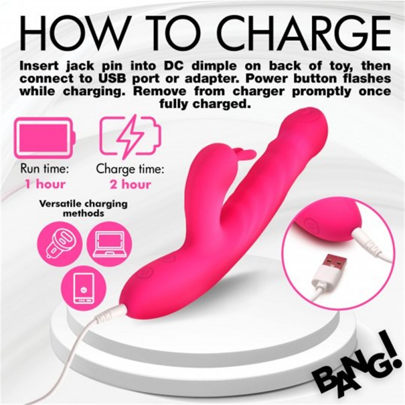 Thrusting Rabbit Vibrator G-Spot & Clit Stimulator4