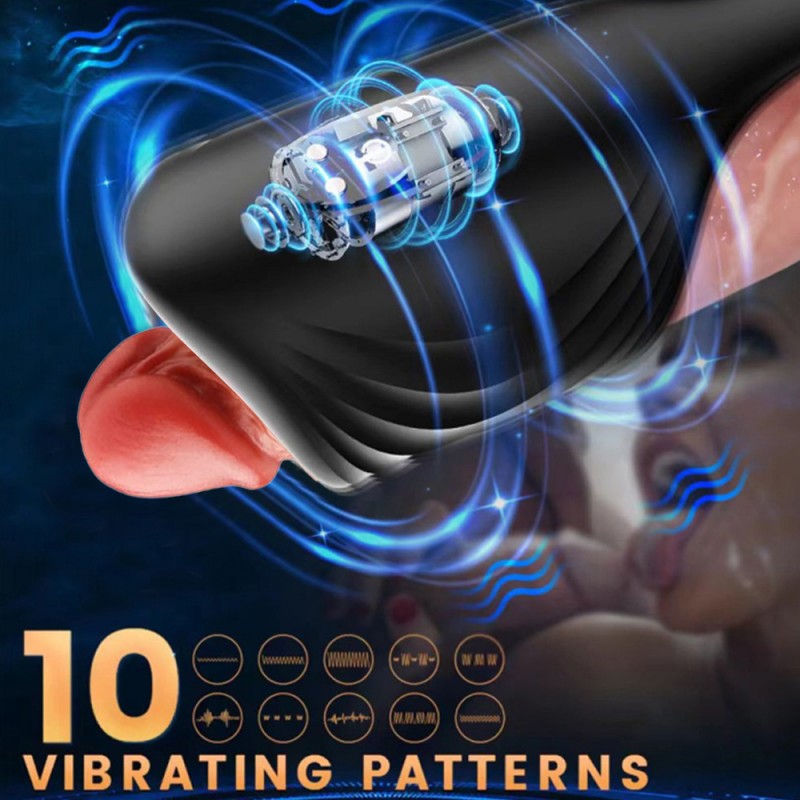 Cock Ring Vibrator Penis Trainer Male Sex Toy with APP Control3