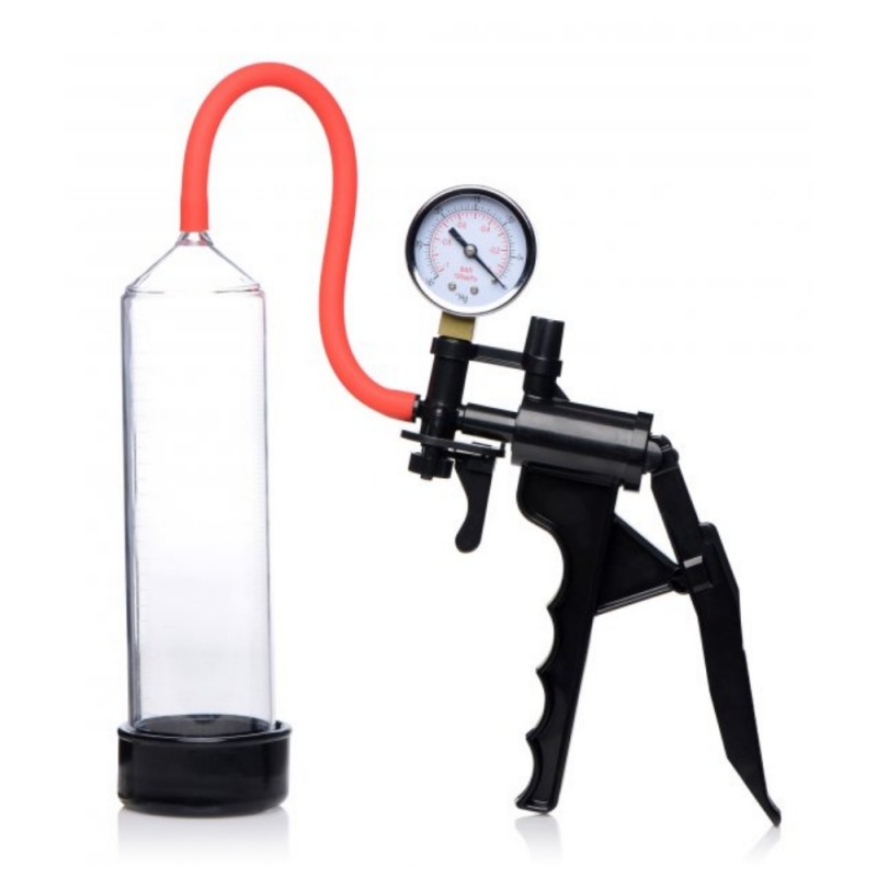 Jack Mate Penis Pump Cock Vacuum with a built-in pressure gauge