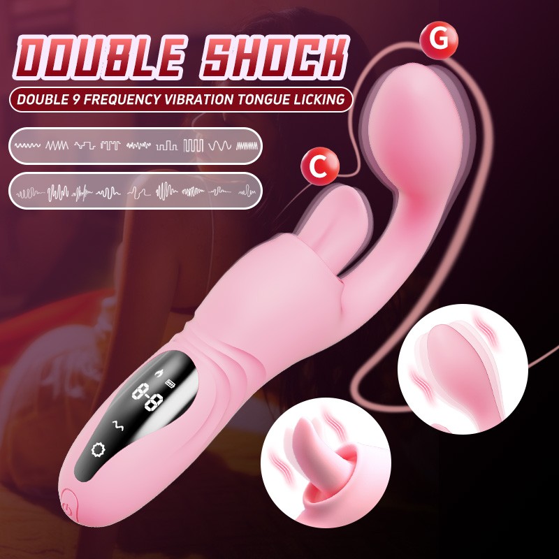 Rabbit Vibrator G-Spot Heated Massager with Screen