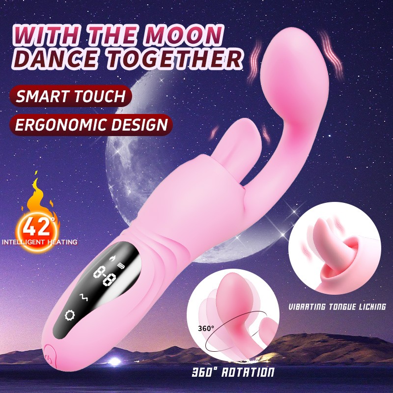 Rabbit Vibrator G-Spot Heated Massager with Screen