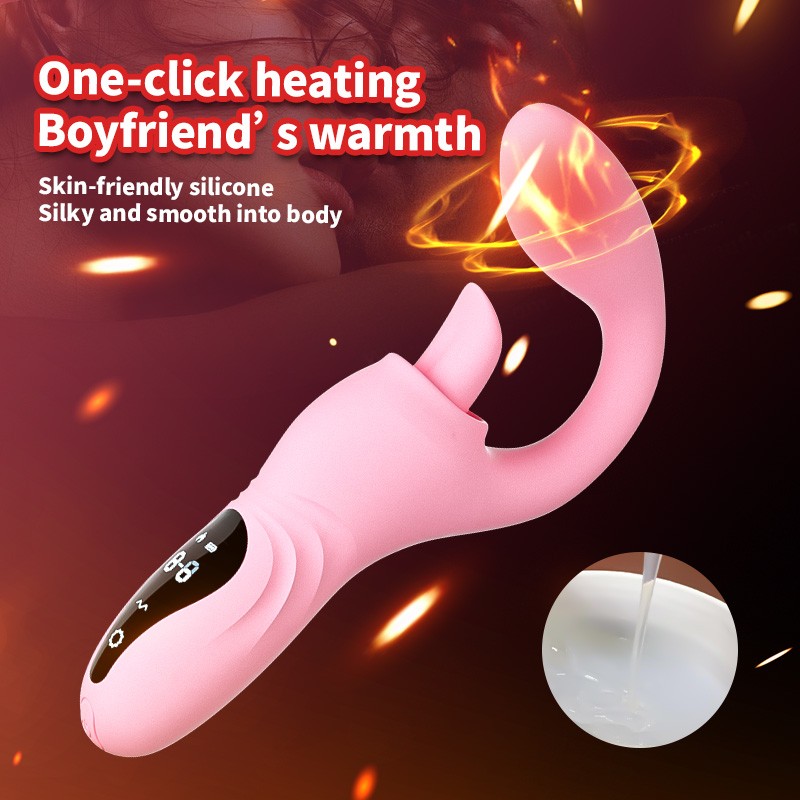 Rabbit Vibrator G-Spot Heated Massager with Screen