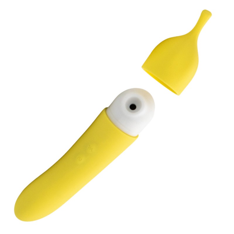 Natalie's Toy Box Banana Cream Air Pulse & G-Spot Vibrator