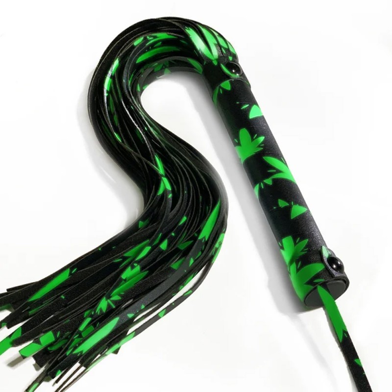 Stoner Vibes Glow in the Dark Flogger BDSM Whip