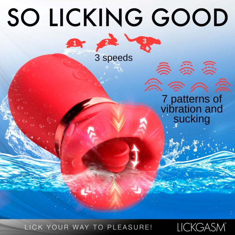 Lickgasm Kissing Sucking & Vibrating Clitoral Stimulator1