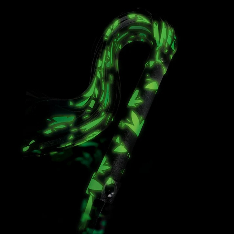 Stoner Vibes Glow in the Dark Flogger BDSM Whip