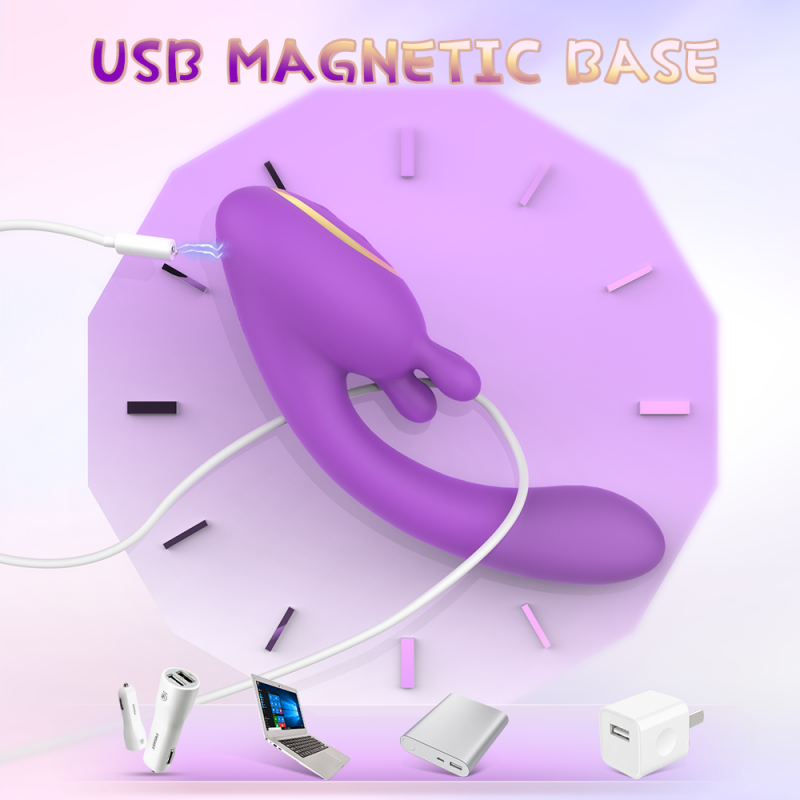 S-Hande 3 in 1 G-Spot Rabbit Vibrator with Kneading & Pinching & Vibrating5