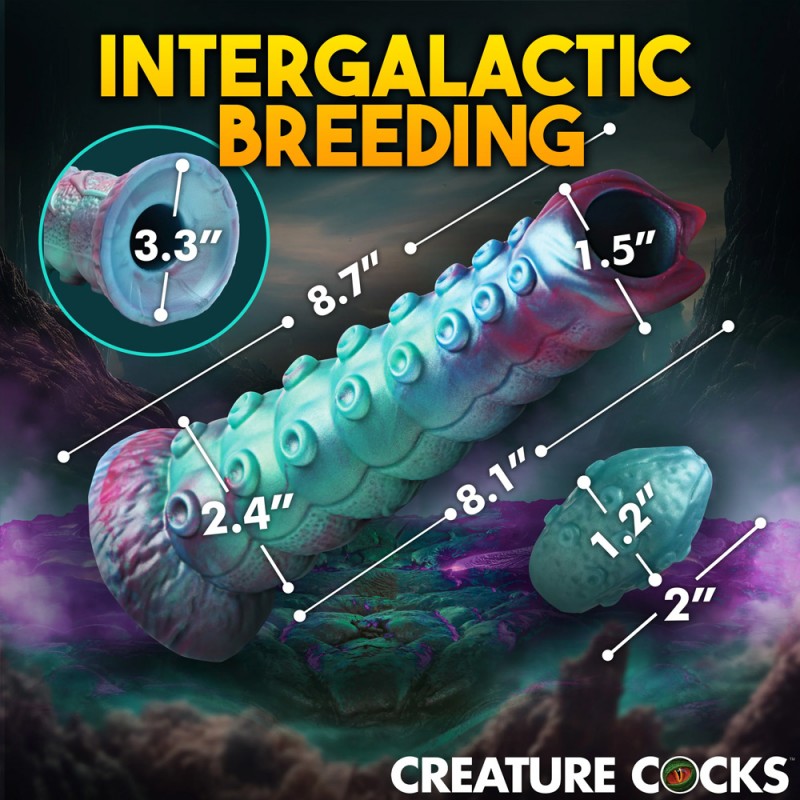 Creature Cocks Tentacle Dildo Galactic Breeder Ovipositor with 4 Eggs3