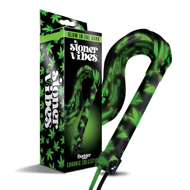 Stoner Vibes Glow in the Dark Flogger BDSM Whip