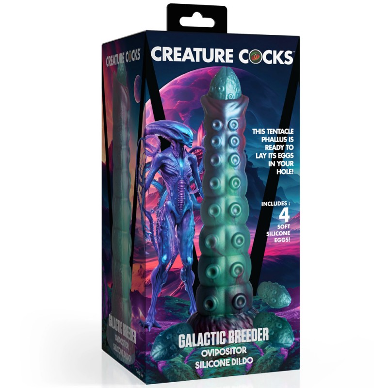 Creature Cocks Tentacle Dildo Galactic Breeder Ovipositor with 4 Eggs6