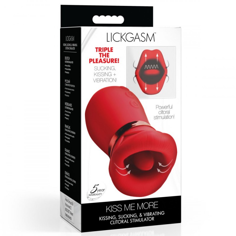 Lickgasm Kissing Sucking & Vibrating Clitoral Stimulator6