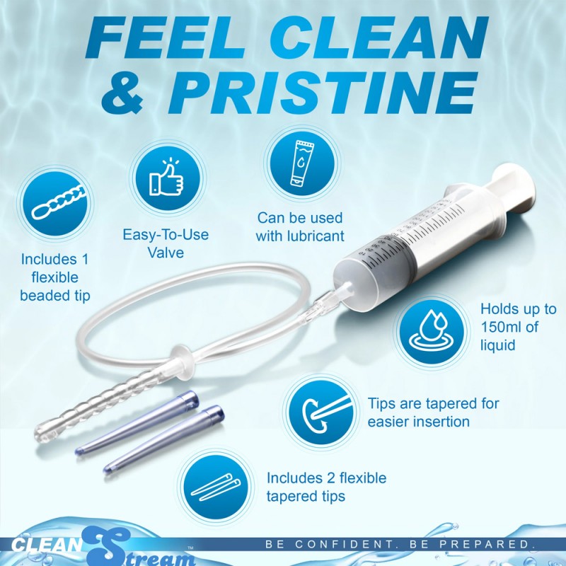 Enema Syringe Anal Douche with 3PCS Attachments5