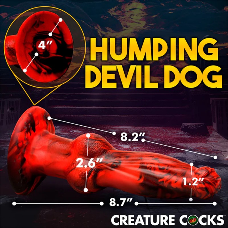 Creature Cocks Hell Wolf Fantasy Thrusting Dildo with Remote5