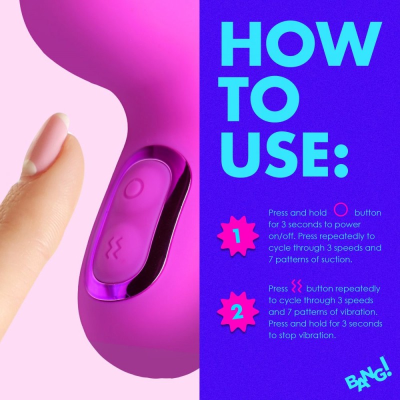 Bang! Mini Suction Silicone Rabbit Vibrator