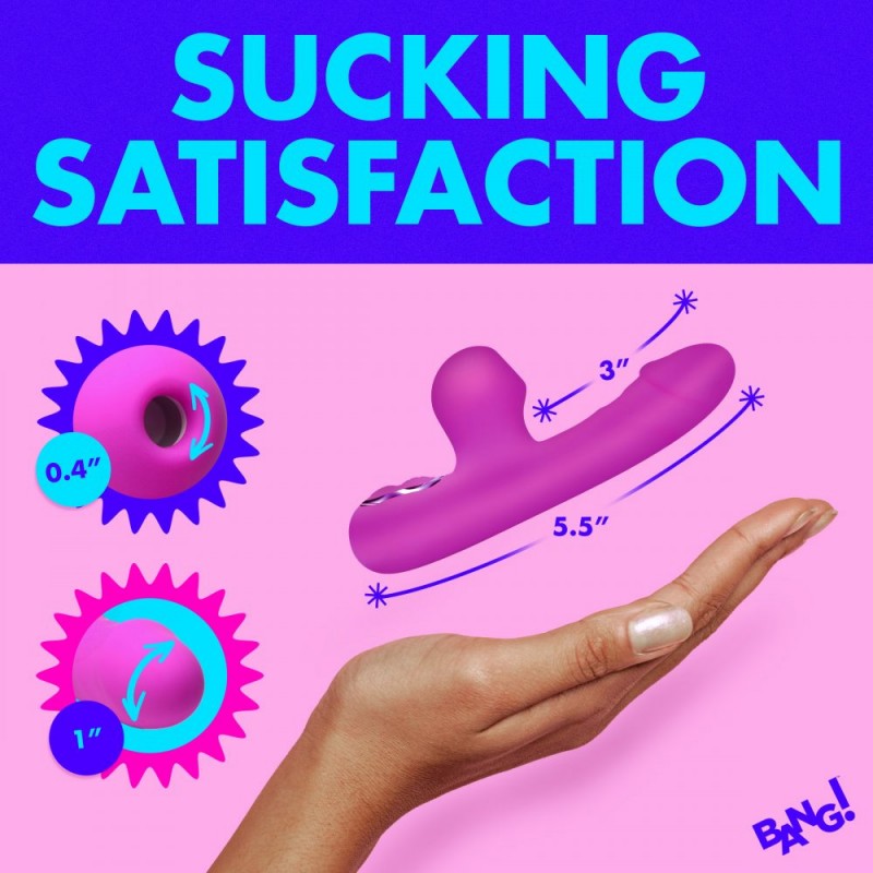 Bang! Mini Suction Silicone Rabbit Vibrator