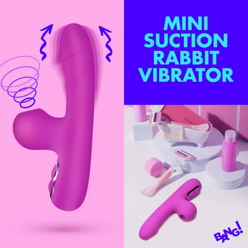 Bang! Mini Suction Silicone Rabbit Vibrator