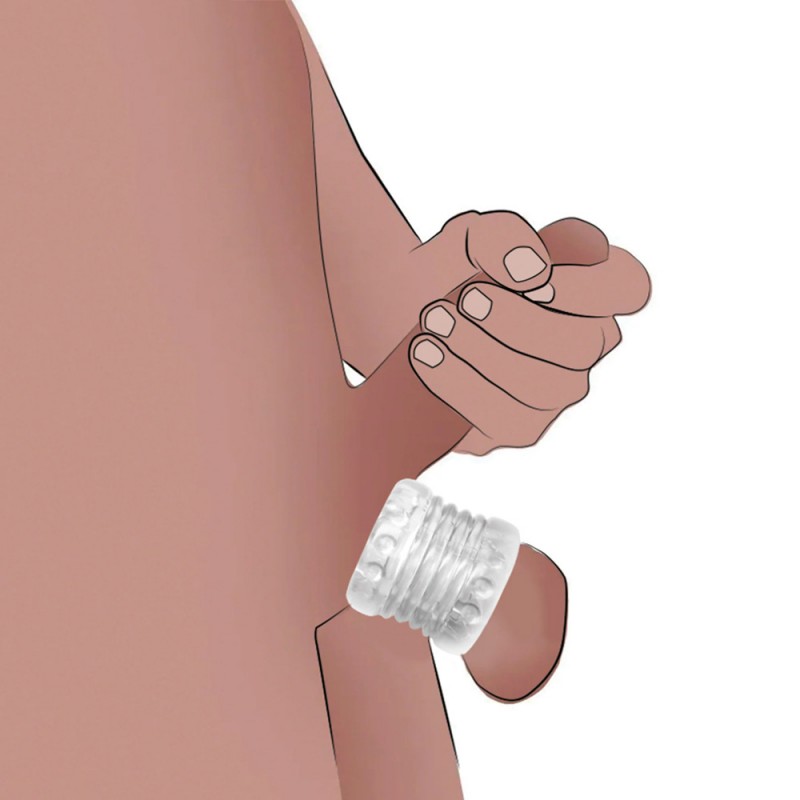 Penis Ring Sleeve Ball Stack Stretcher for Erection Enhancing6