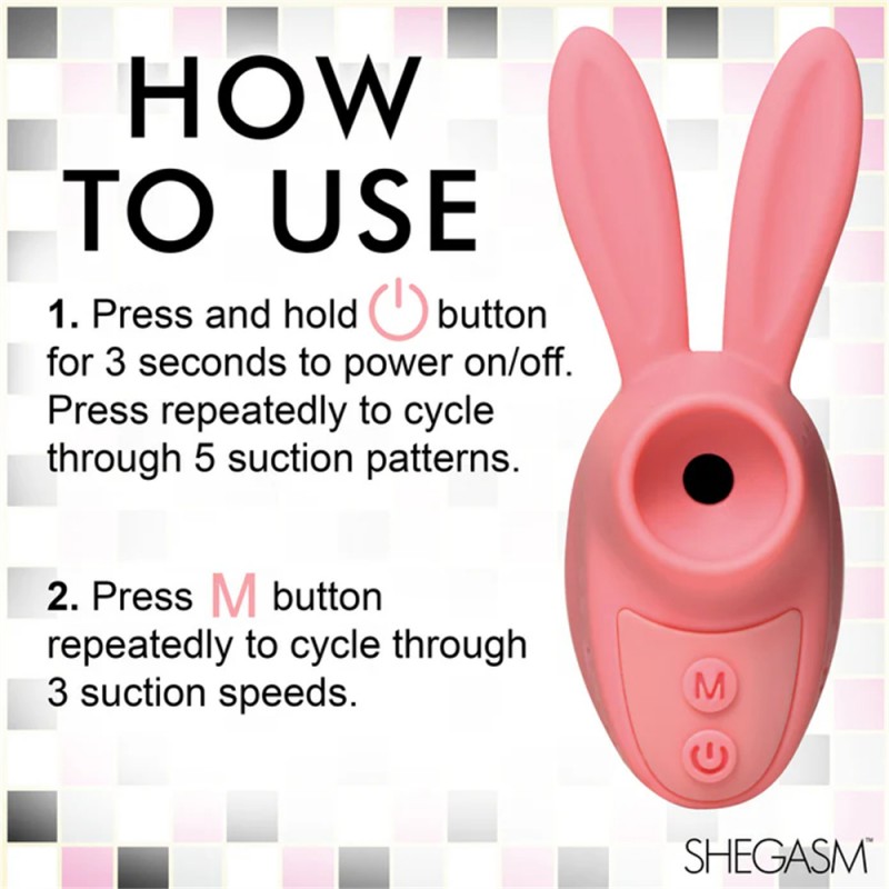 Shegasm Sucky Bunny Clit Stimulator Finger Vibrator2