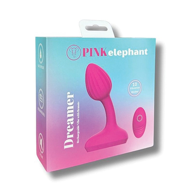 Pink Elephant Dreamer Rechargeable Vibe w/Remote