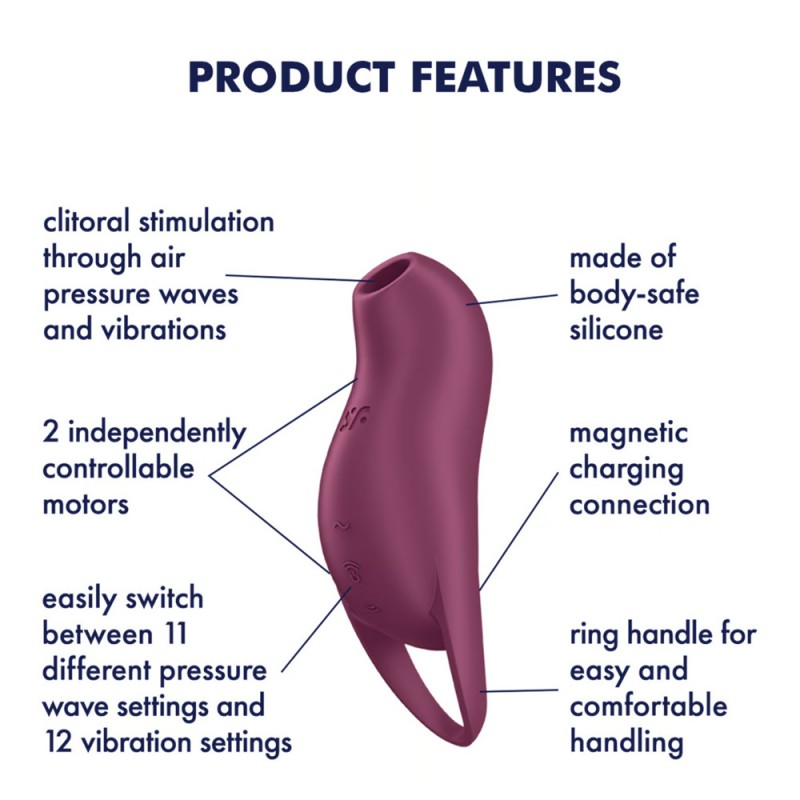 Satisfyer Pocket Pro 1 Clit Sucking Vibrator Air Pulser Toy1