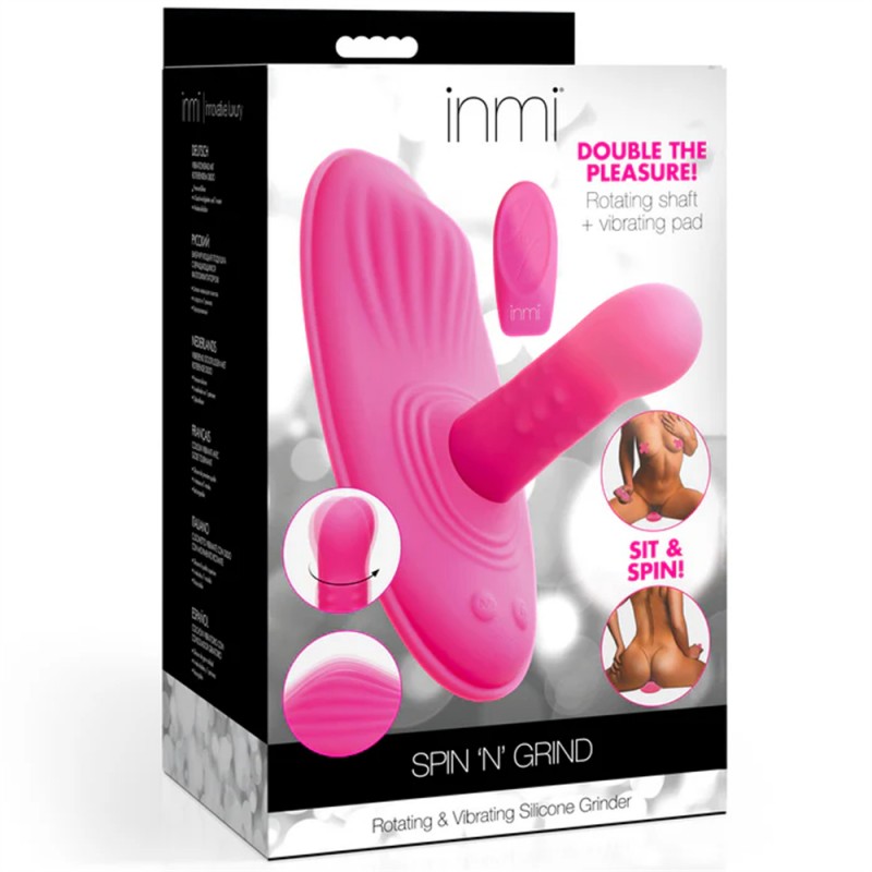 Rotaing Vibrating Dildo 3 in 1 Sex Grinder Vibrator with Remote6