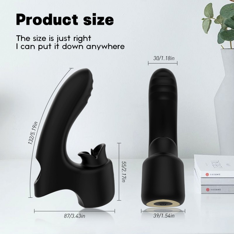 S-Hande Finger Vibrator With Tongue Lick Sucking Clitoral