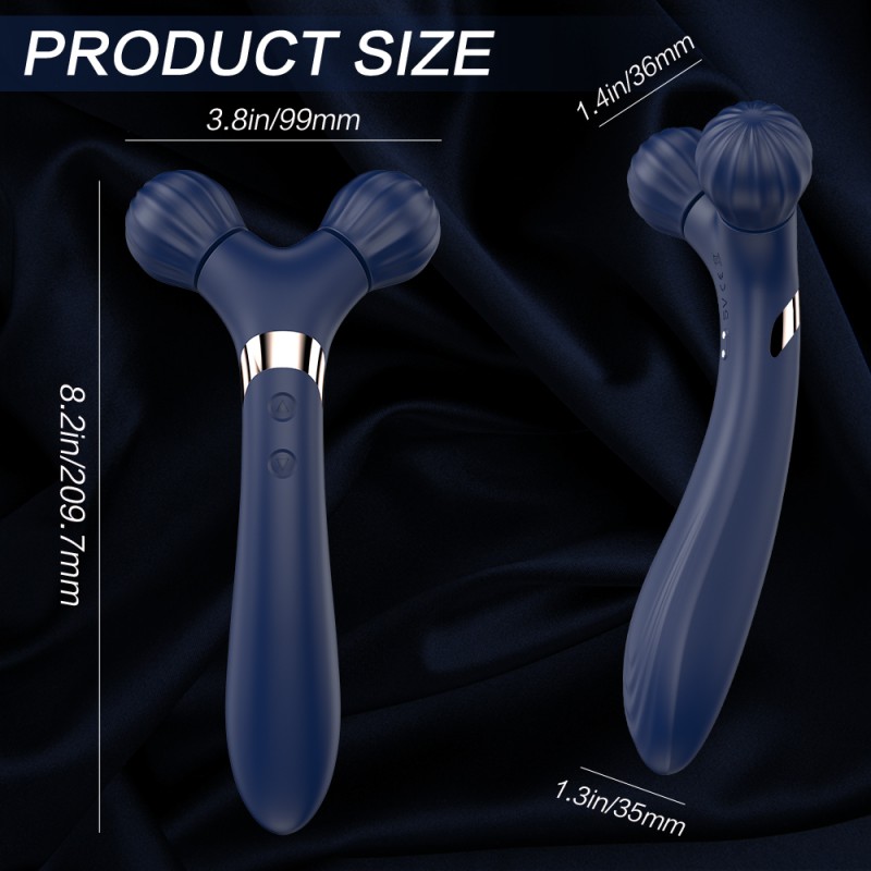 S-Hande Double Head Vibrator For Couple Sex Play