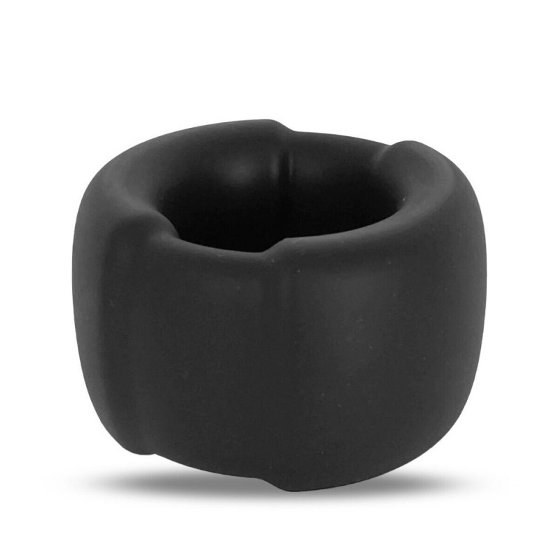 Penis Cock Ring Ball Stretcher Weighted Steel Core Male Enhancer