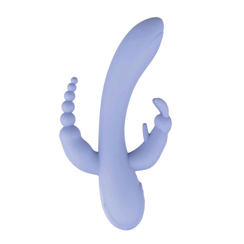 Nasstoys Trifecta Massager Rabbit Vibrator with Anal Beads