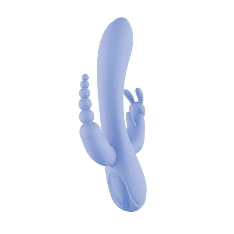 Nasstoys Trifecta Massager Rabbit Vibrator with Anal Beads