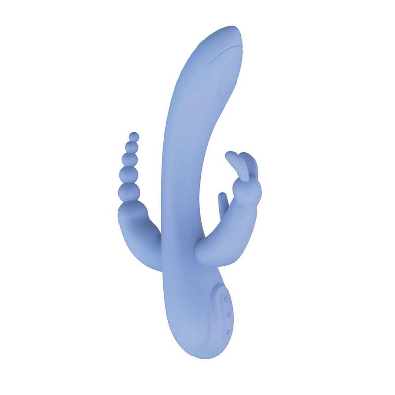 Nasstoys Trifecta Massager Rabbit Vibrator with Anal Beads