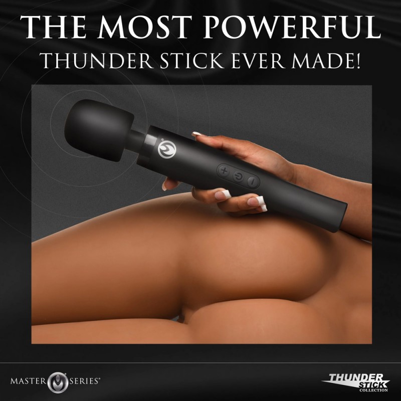 Wand Vibrator Massager Black Luxury Pro Extension