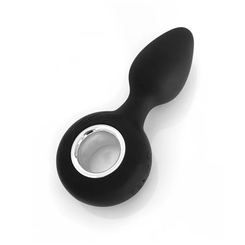 VenusFun Black Silicone Anal Plug Vibe