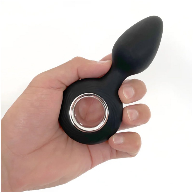 VenusFun Black Silicone Anal Plug Vibe