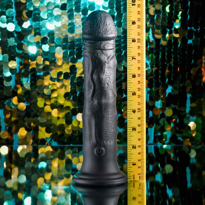 Black Thunder Vibrating Realistic Dildo with Remote5
