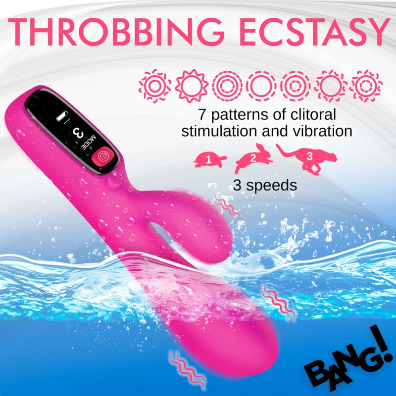 Pink Rabbit Vibrator Classic with Mode Display