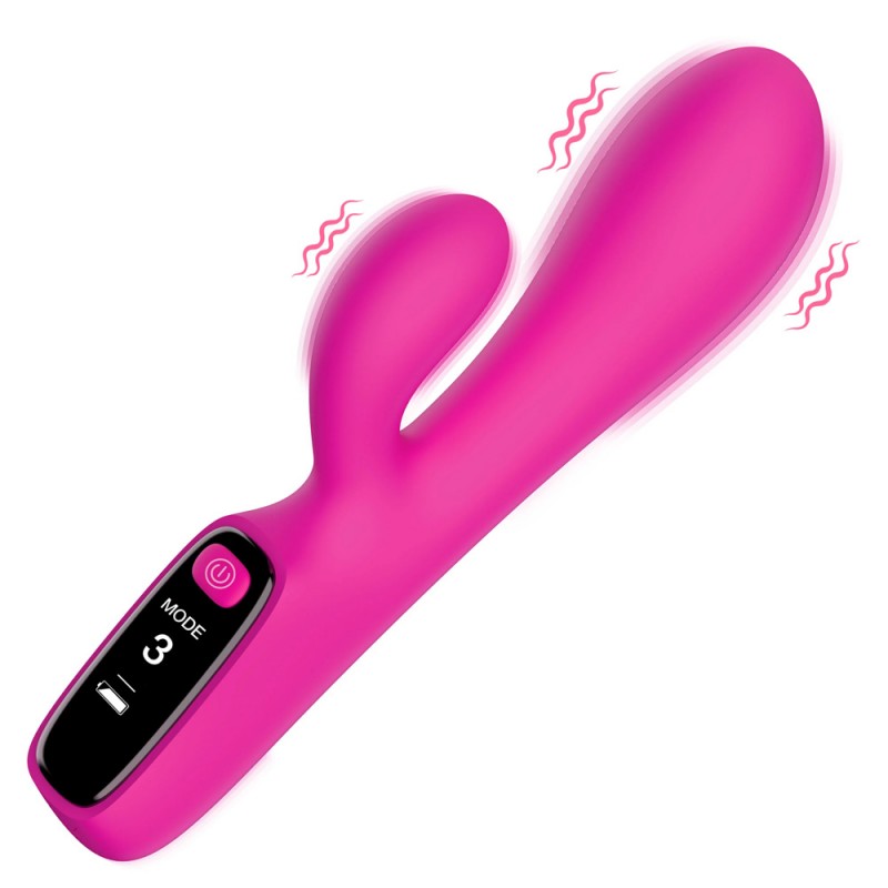 Pink Rabbit Vibrator Classic with Mode Display