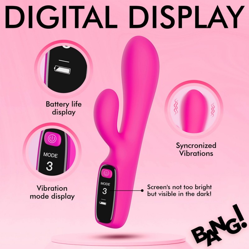 Pink Rabbit Vibrator Classic with Mode Display