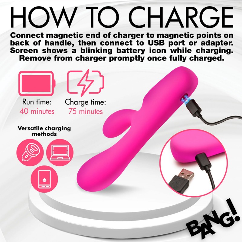 Pink Rabbit Vibrator Classic with Mode Display