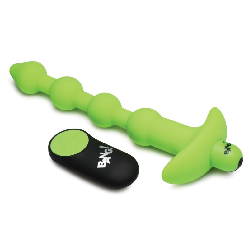 Bang! Glow-in-the-Dark Silicone Anal Beads Butt Plug