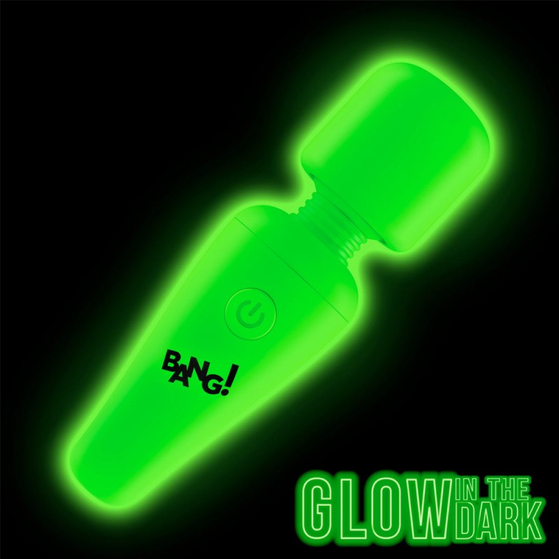 Bang! Glow-in-the-Dark Silicone Wand Clitoral Vibrator