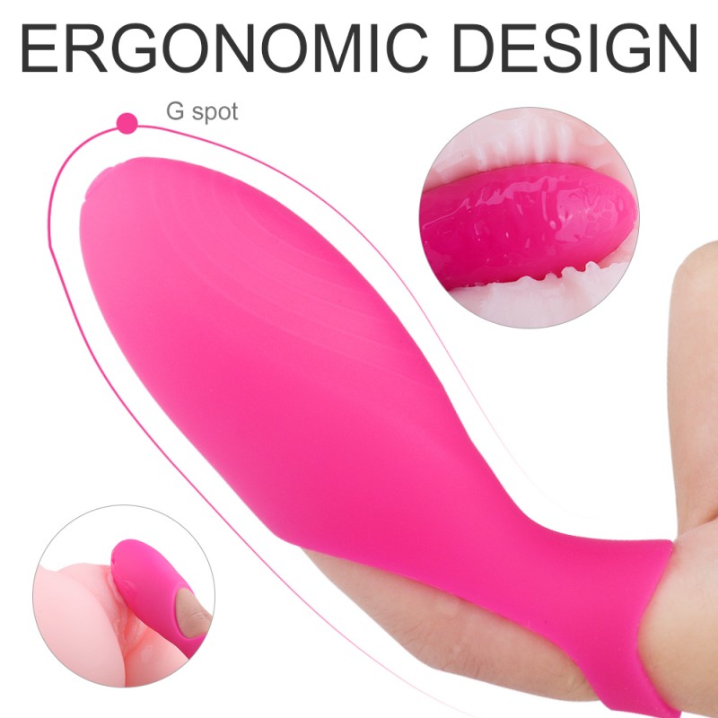 S-Hande Vibrating Finger G-Spot Clitoral Vibrator with Bullet4