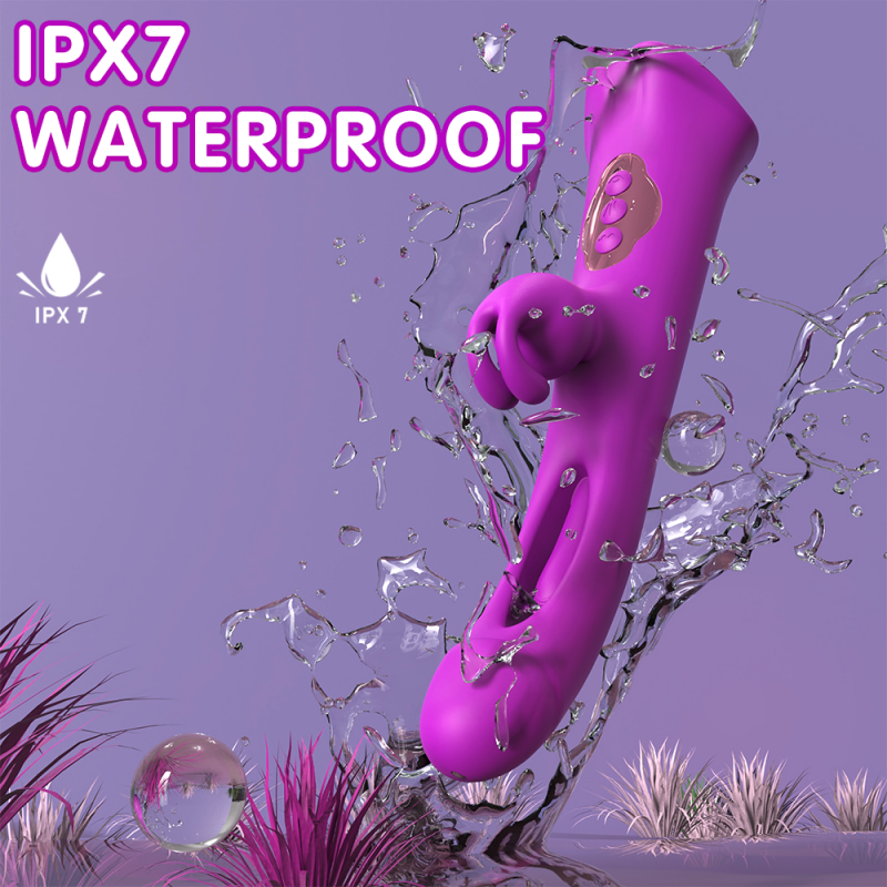 S-Hande Dual Ended Rabbit Vibrator with Tongue Licking & Flapping3