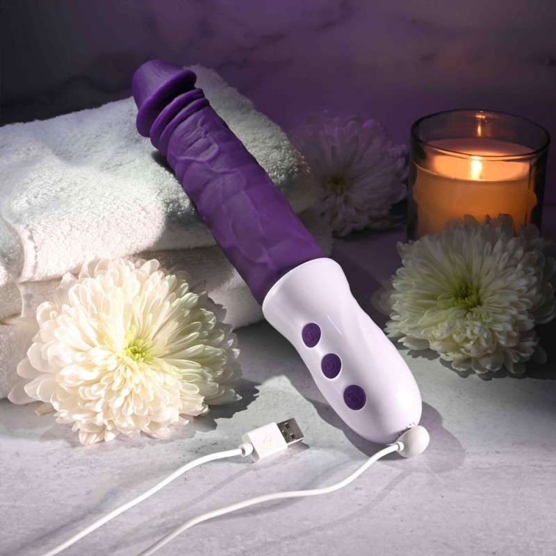 Plum Thrust 11.4 Inch Thrusting Vibrator Dildo1