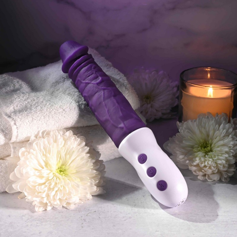 Plum Thrust 11.4 Inch Thrusting Vibrator Dildo4