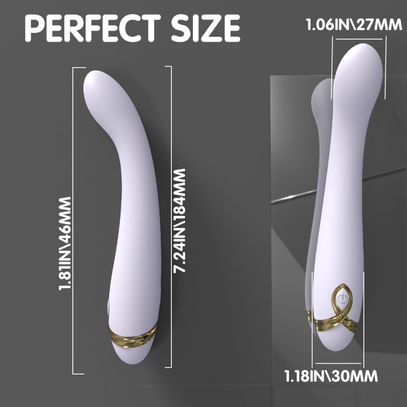 S-Hande G-Spot Massager Wand Vibrator with Buckle Head5