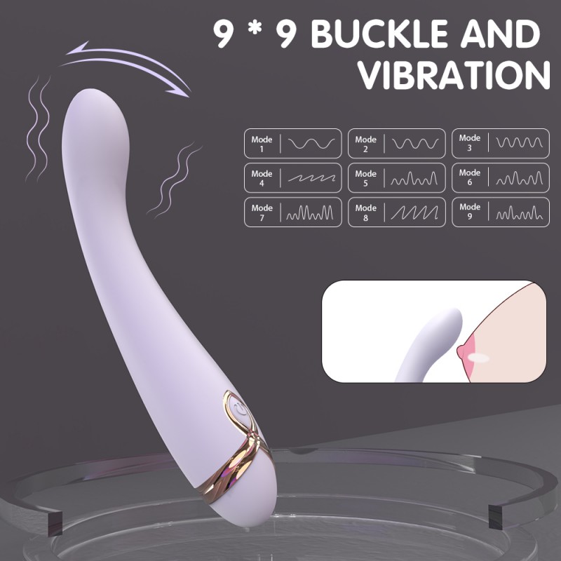 S-Hande G-Spot Massager Wand Vibrator with Buckle Head4