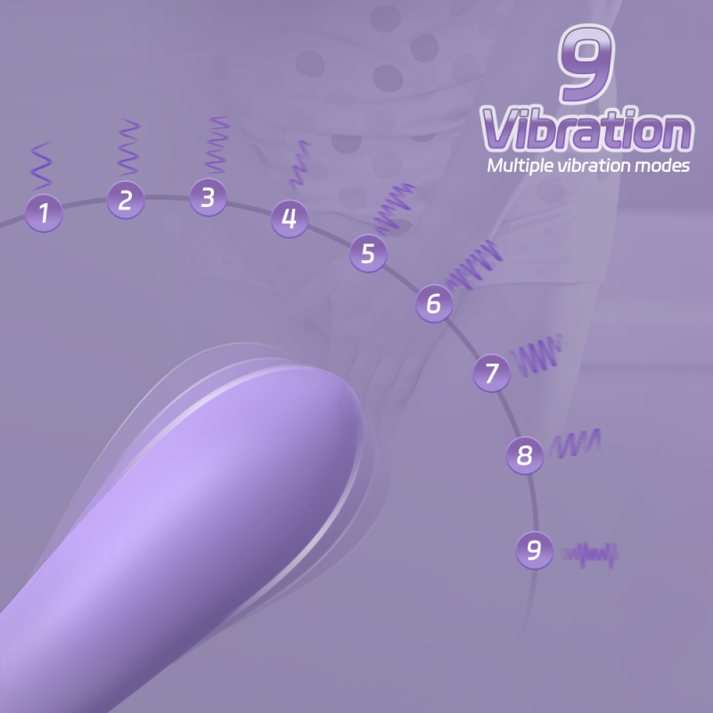 S-Hande G-Spot Vibrator Waterproof Eggplant Dildo