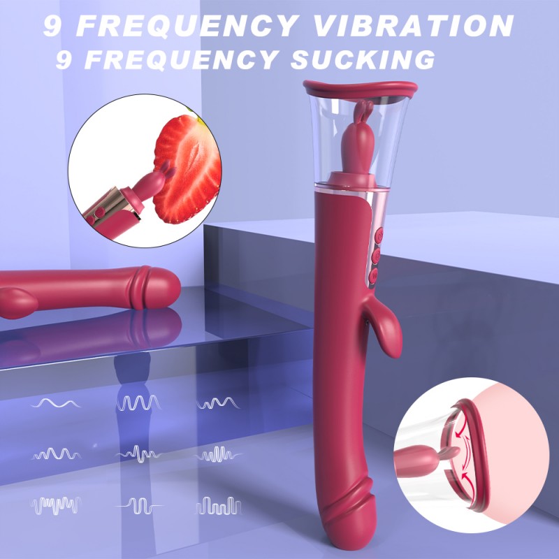 S-Hande Tongue Licking Dildo Vibrator Vaginal Stimulator